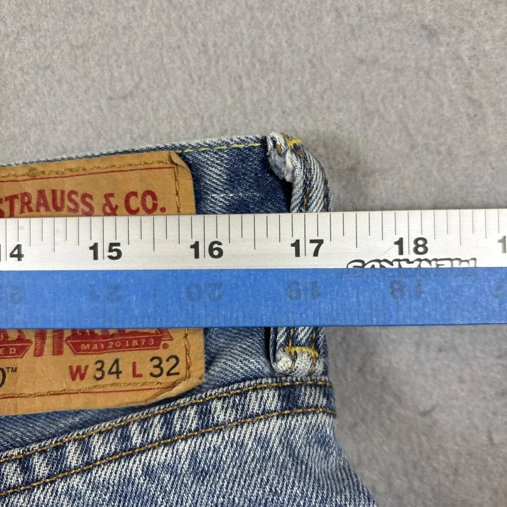 Y2K Levi's 550 Jeans‎ Mens 34x32 Blue Relaxed Fit Denim Baggy